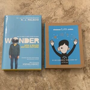 Wonder NEW hard cover Book and Choose Kind Journal Set R.J.Palacio